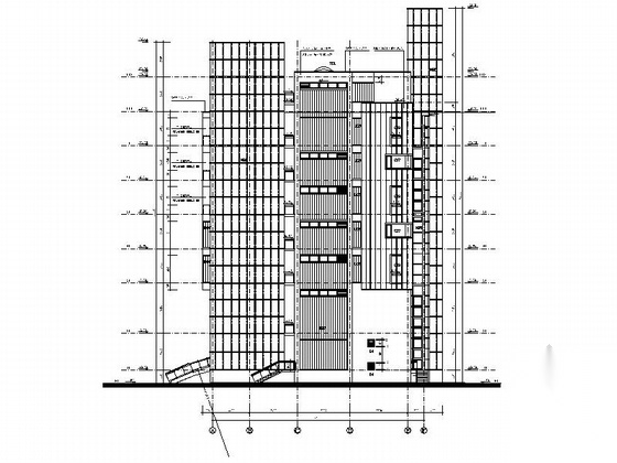 [上海]某知名高校七层教学楼扩建施工图cad施工图下载【ID:166553104】