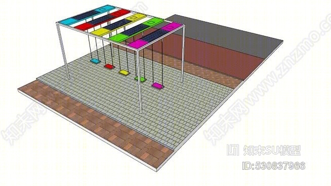 公交车站秋千SU模型下载【ID:530837966】