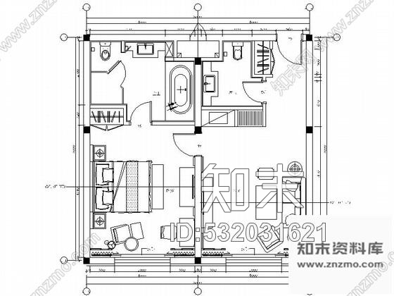 施工图青岛国际性海港新中式酒店套房施工图含效果施工图下载【ID:532031621】