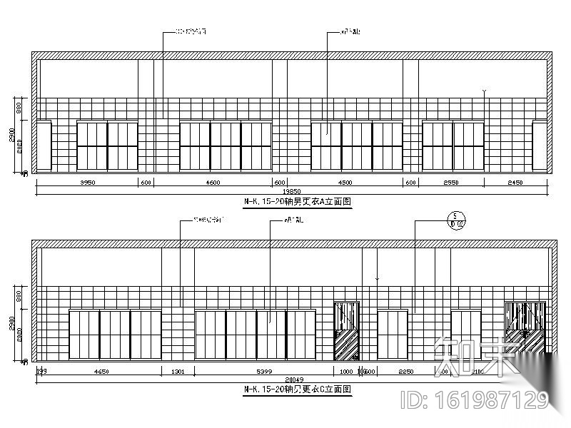 某国际大酒店局部室内装修图cad施工图下载【ID:161987129】