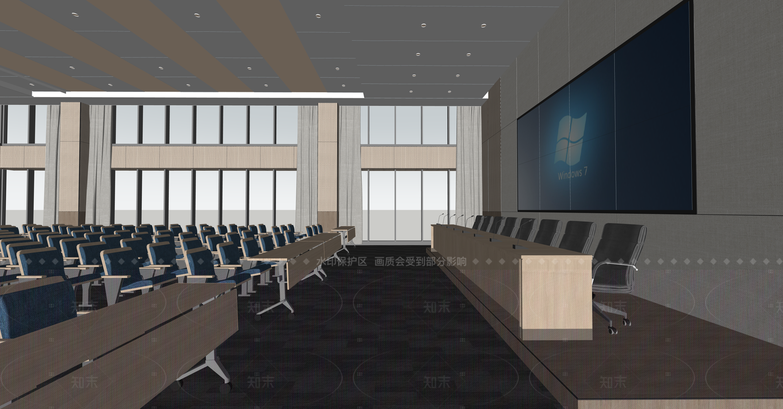 现代报告厅SU模型下载【ID:1215945378】