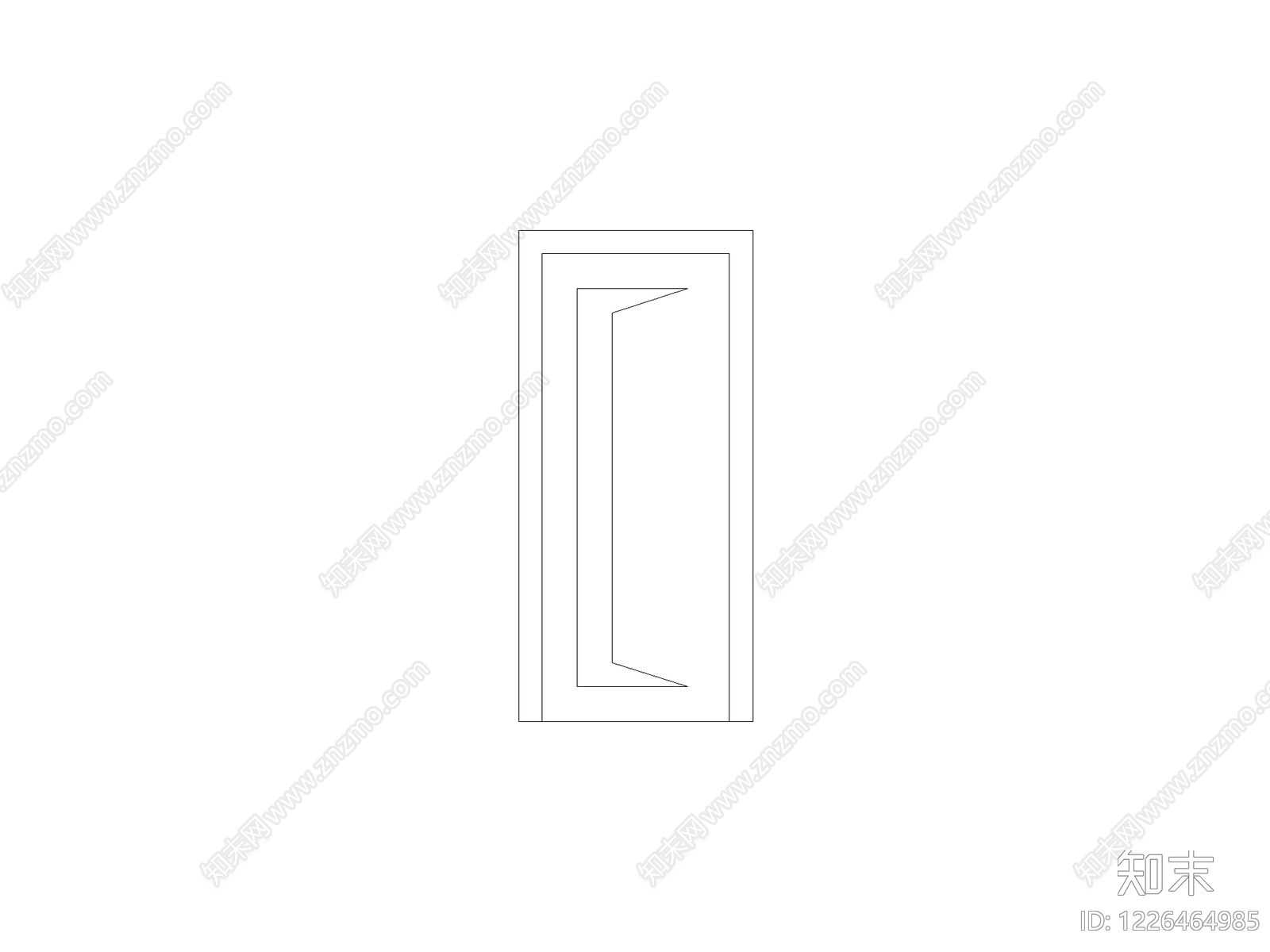门cad施工图下载【ID:1226464985】