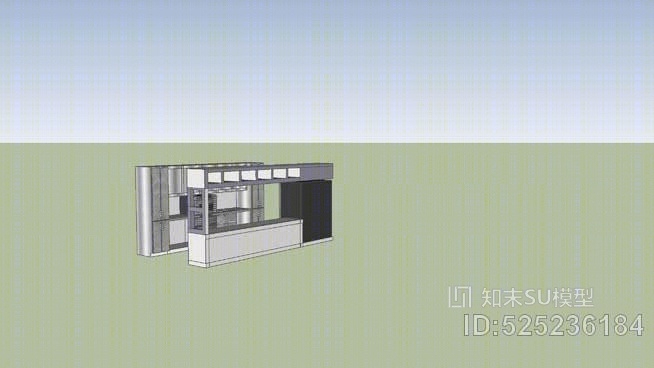 餐饮厨房SU模型下载【ID:525236184】