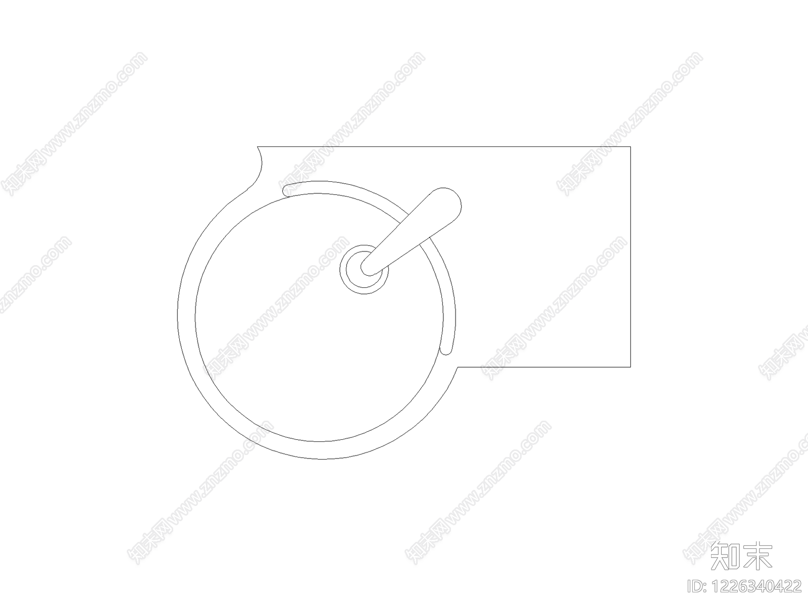 现代开关插座CAD图纸