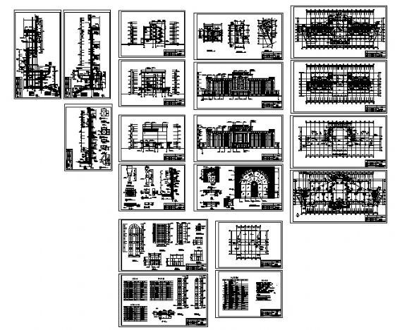 某四层综合楼建筑施工图施工图下载【ID:151424124】