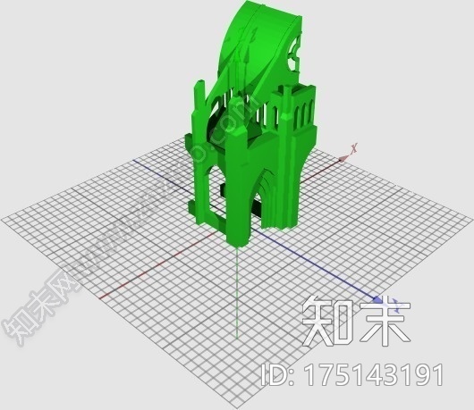 哥特式教堂3d打印模型下载【ID:175143191】