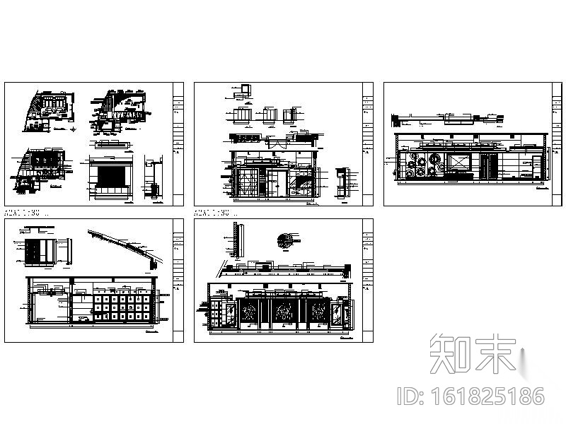 奢华KTV包间装修图cad施工图下载【ID:161825186】