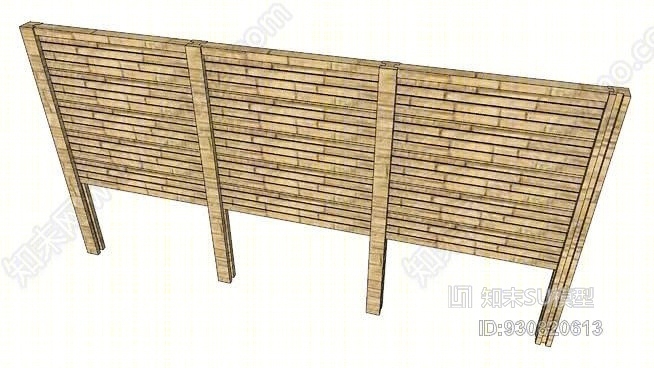 预制混凝土墙SU模型下载【ID:930820613】
