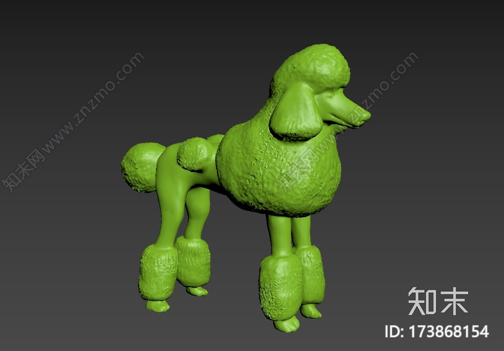 贵妇犬Poodle_t3d打印模型下载【ID:173868154】