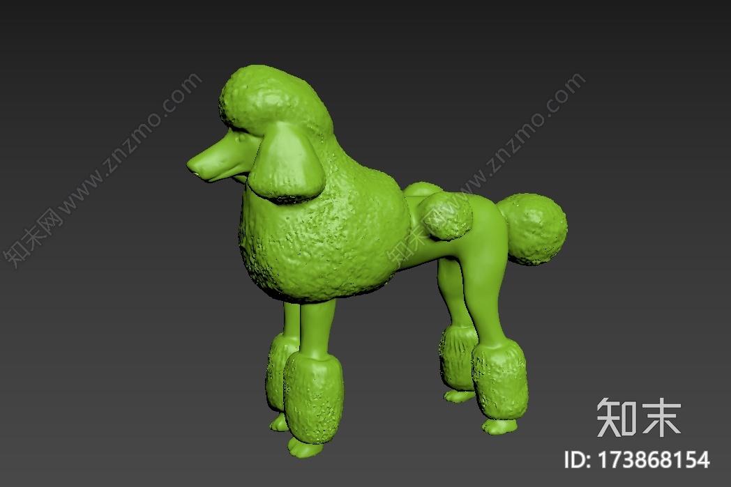 贵妇犬Poodle_t3d打印模型下载【ID:173868154】