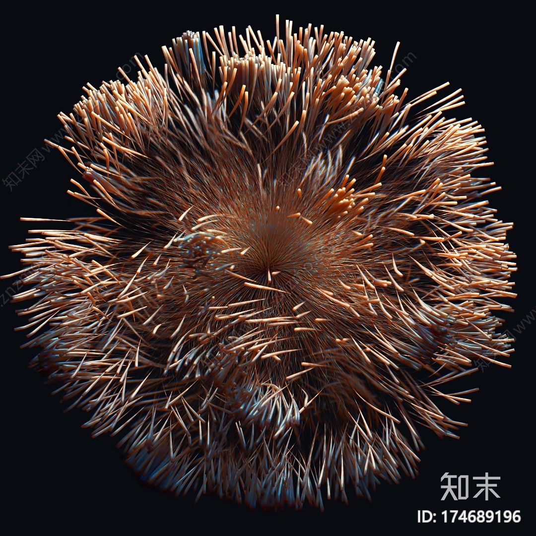 有生命力的珊瑚C4D动画工程文件分享CG模型下载【ID:174689196】