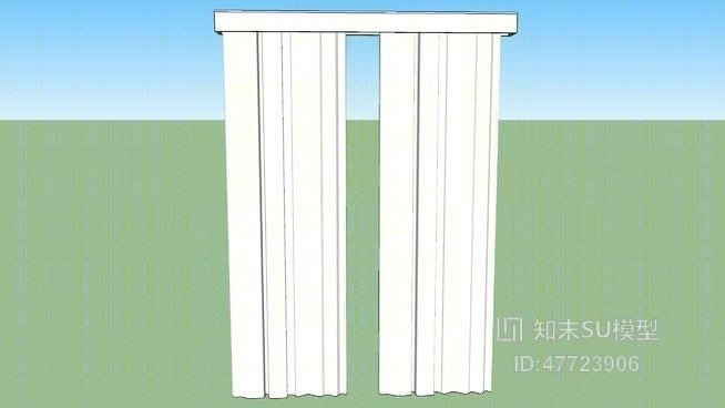 窗帘SU模型下载【ID:47723906】