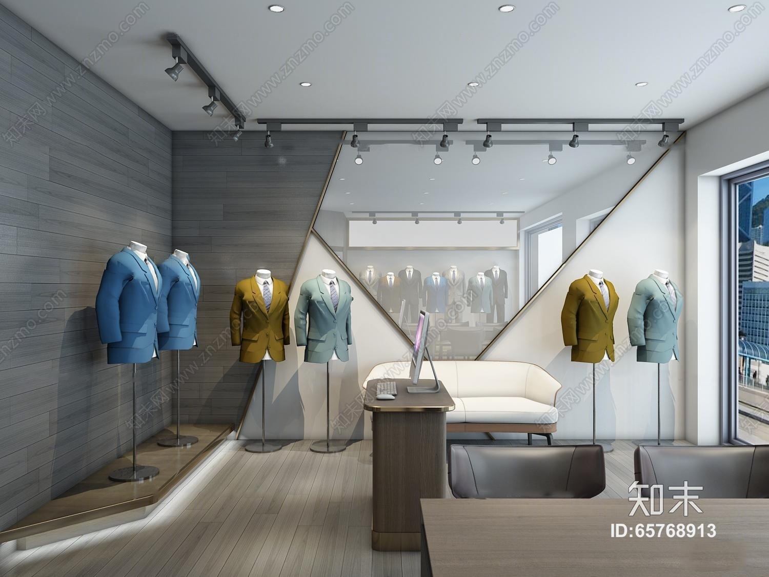 现代服装店3D模型下载【ID:65768913】