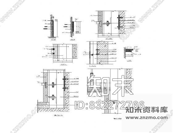 图块/节点石材装饰施工详图cad施工图下载【ID:832272766】