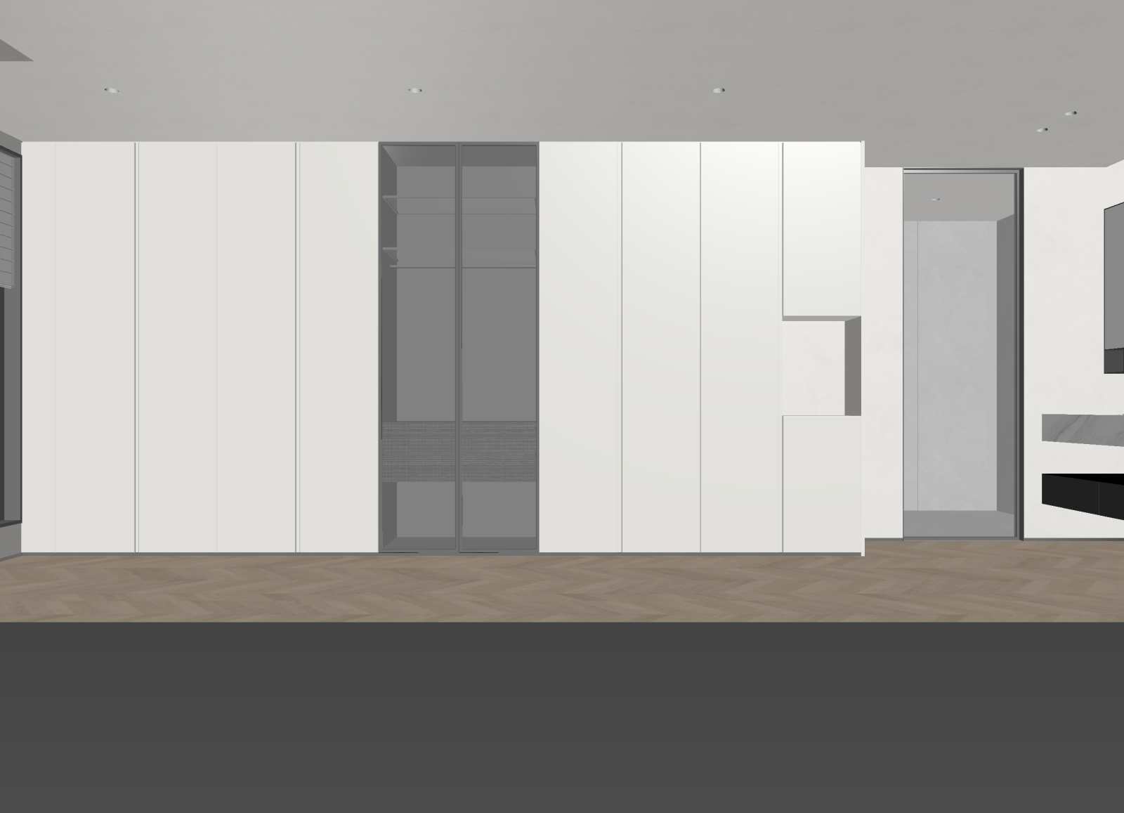 现代衣帽间3D模型下载【ID:1214765175】