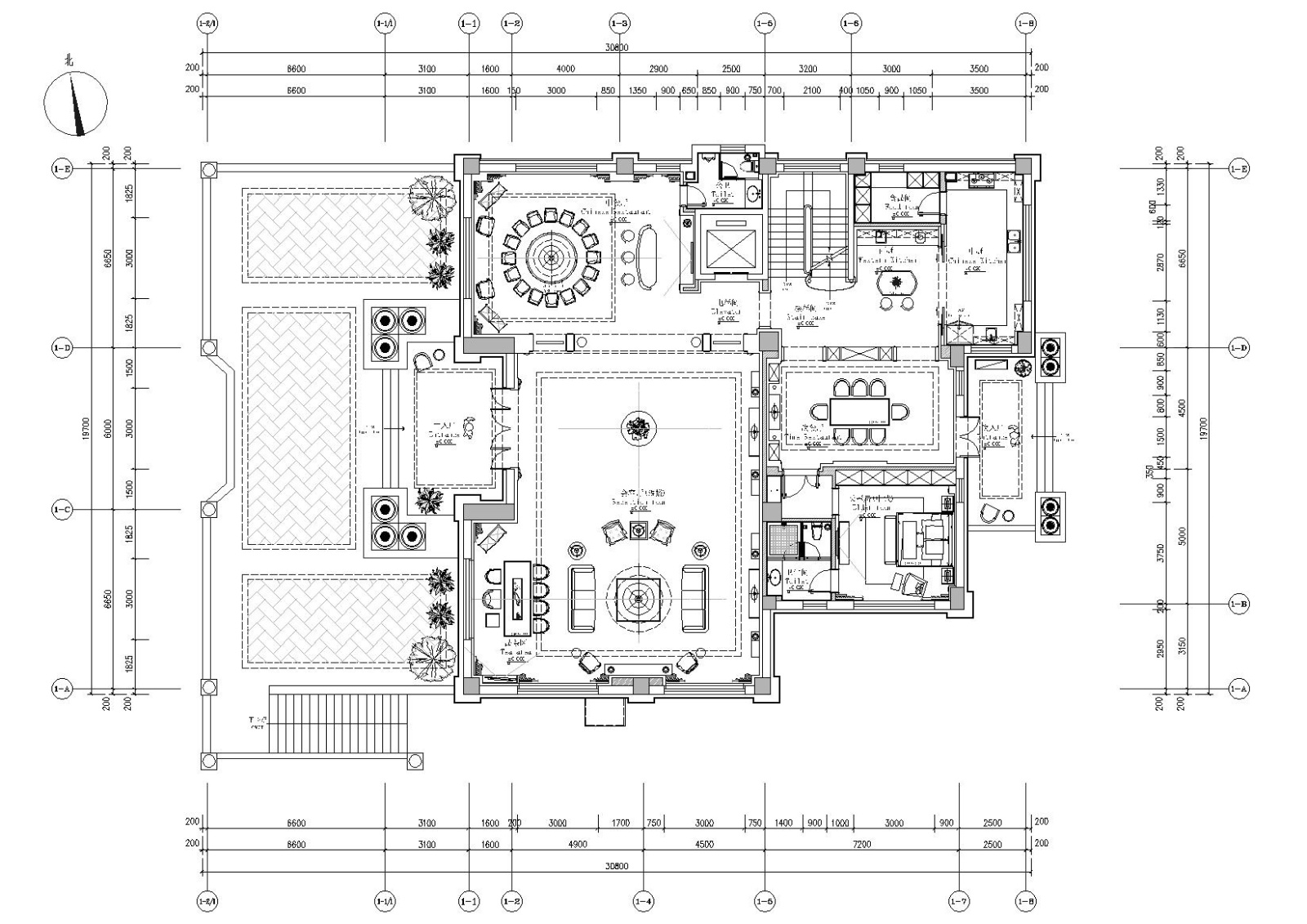 [福建]莆田林董私人七层别墅施工图+效果图cad施工图下载【ID:160015130】