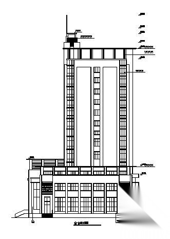 某十二层学院大楼建筑方案图cad施工图下载【ID:151565151】