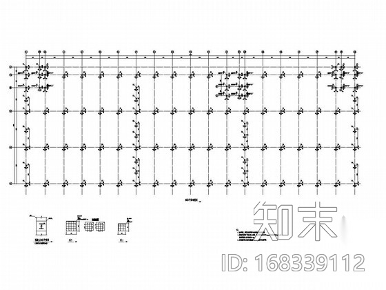 [湖北]单层门式刚架钢结构工业厂房结构施工图cad施工图下载【ID:168339112】