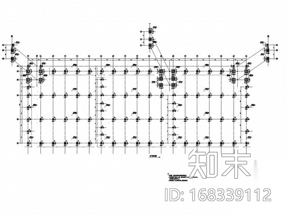 [湖北]单层门式刚架钢结构工业厂房结构施工图cad施工图下载【ID:168339112】