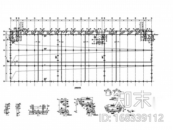 [湖北]单层门式刚架钢结构工业厂房结构施工图cad施工图下载【ID:168339112】