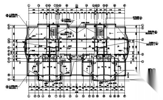 东方华庭十六层住宅楼建筑施工图cad施工图下载【ID:149573107】