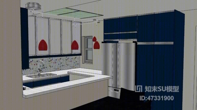 公寓模型SU模型下载【ID:47331900】