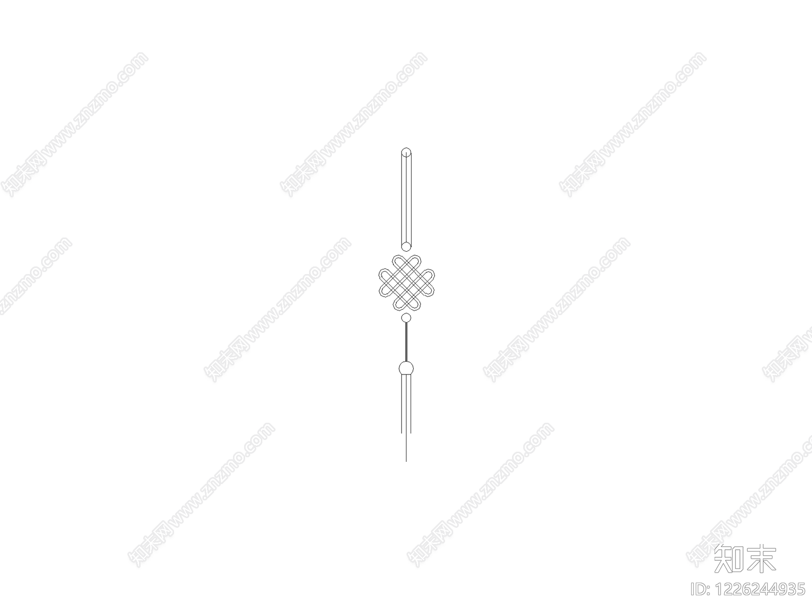摆件cad施工图下载【ID:1226244935】