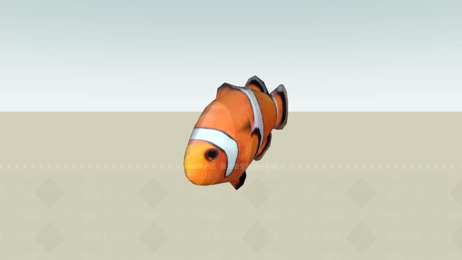 小丑鱼SU模型下载【ID:1162596378】