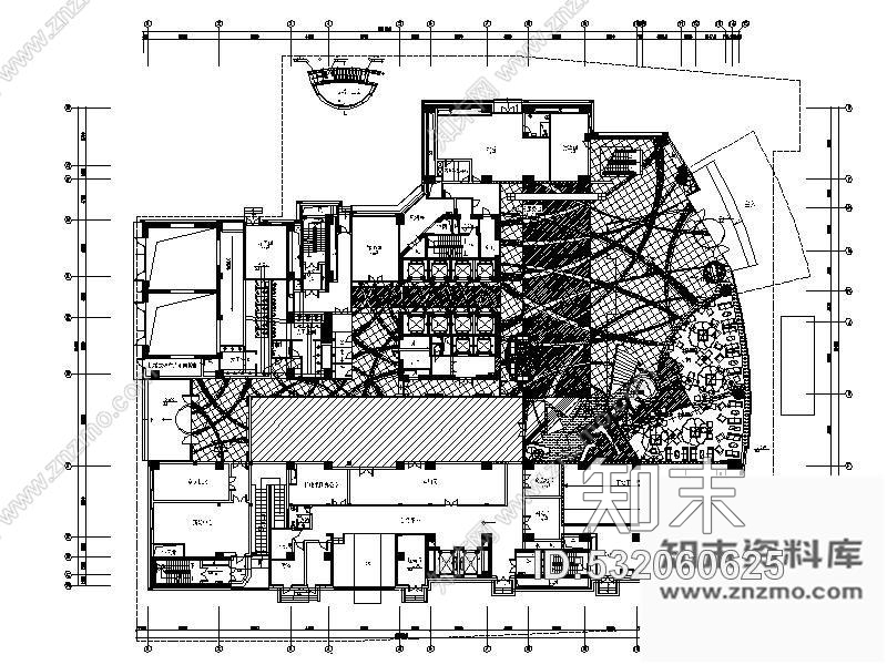 施工图上海某四星大酒店装修图(含效果)cad施工图下载【ID:532060625】