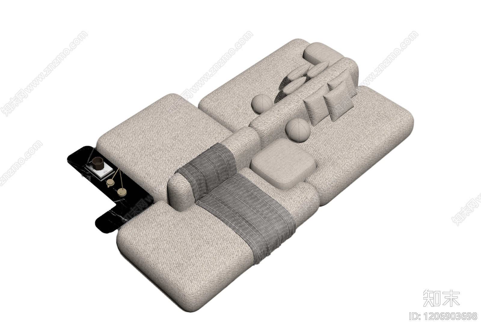 模块化沙发组合3D模型下载【ID:1206903698】