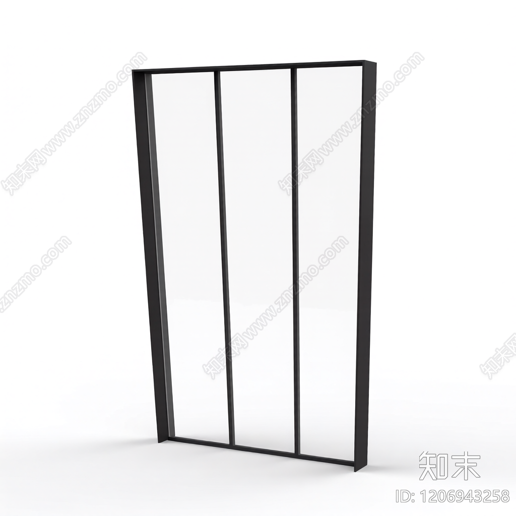 玻璃隔断门3D模型下载【ID:1206943258】