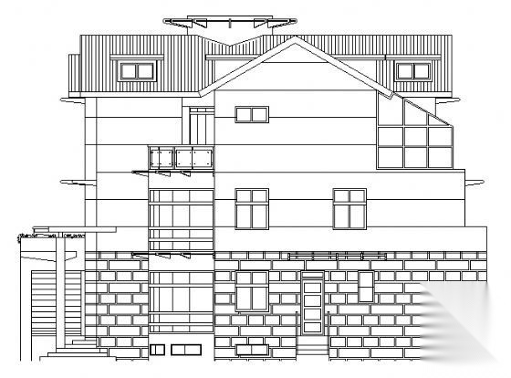 钢结构别墅建筑施工图施工图下载【ID:149894138】