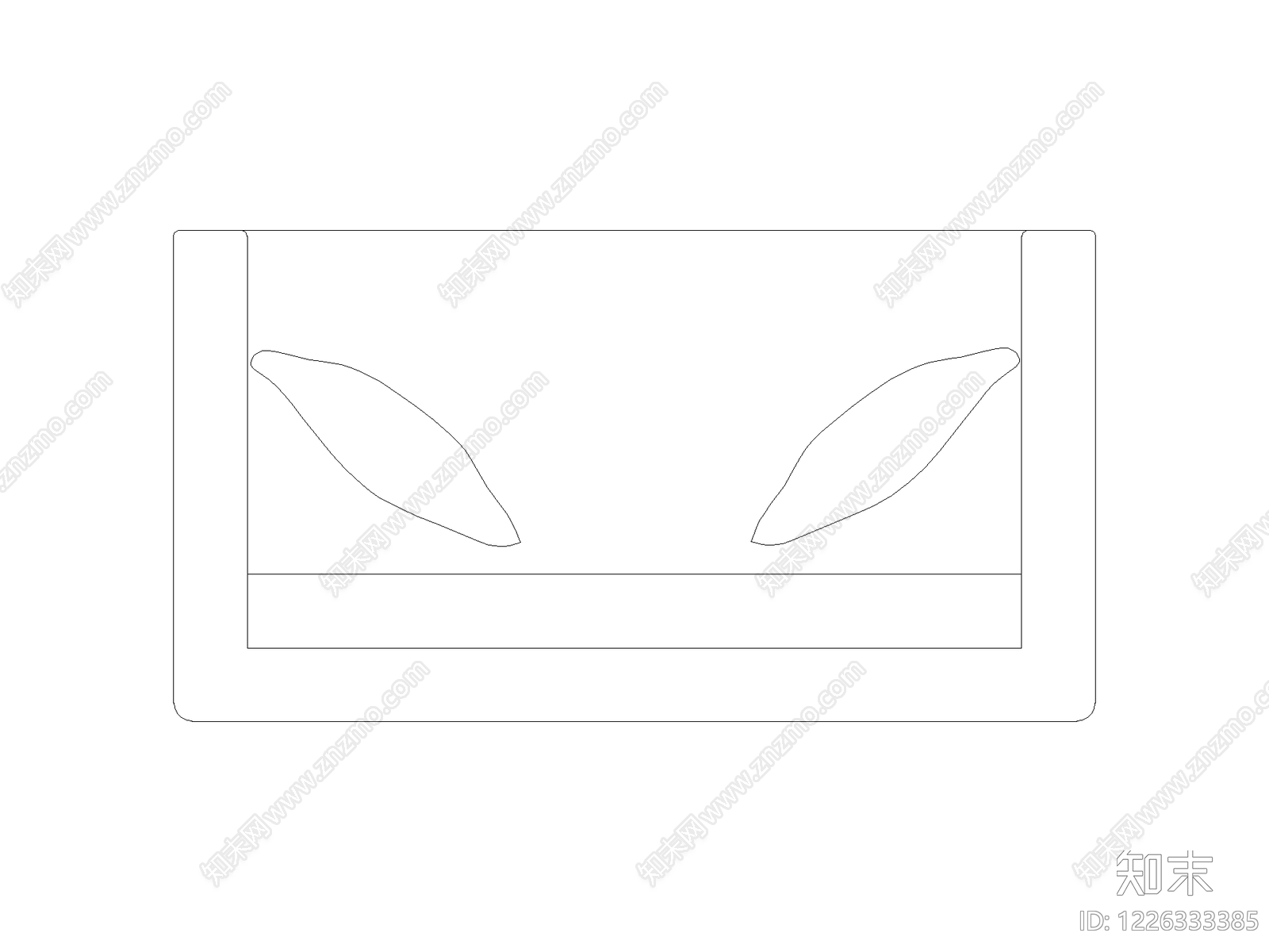 沙发cad施工图下载【ID:1226333385】
