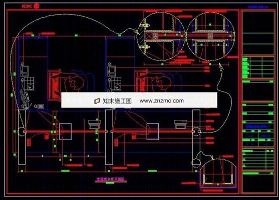 深圳南利银行网点施工图cad施工图下载【ID:36923569】