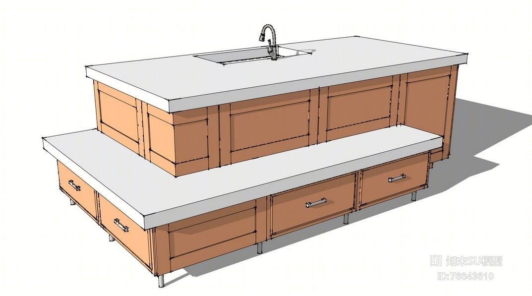 橱柜SU模型下载【ID:76643610】
