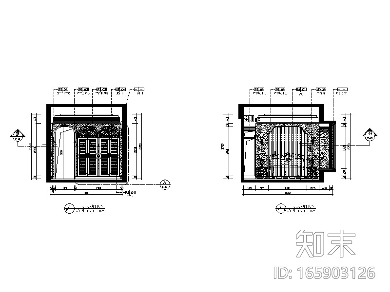 地中海风格样板房全套CAD施工图（含效果图、实景图、3D...cad施工图下载【ID:165903126】