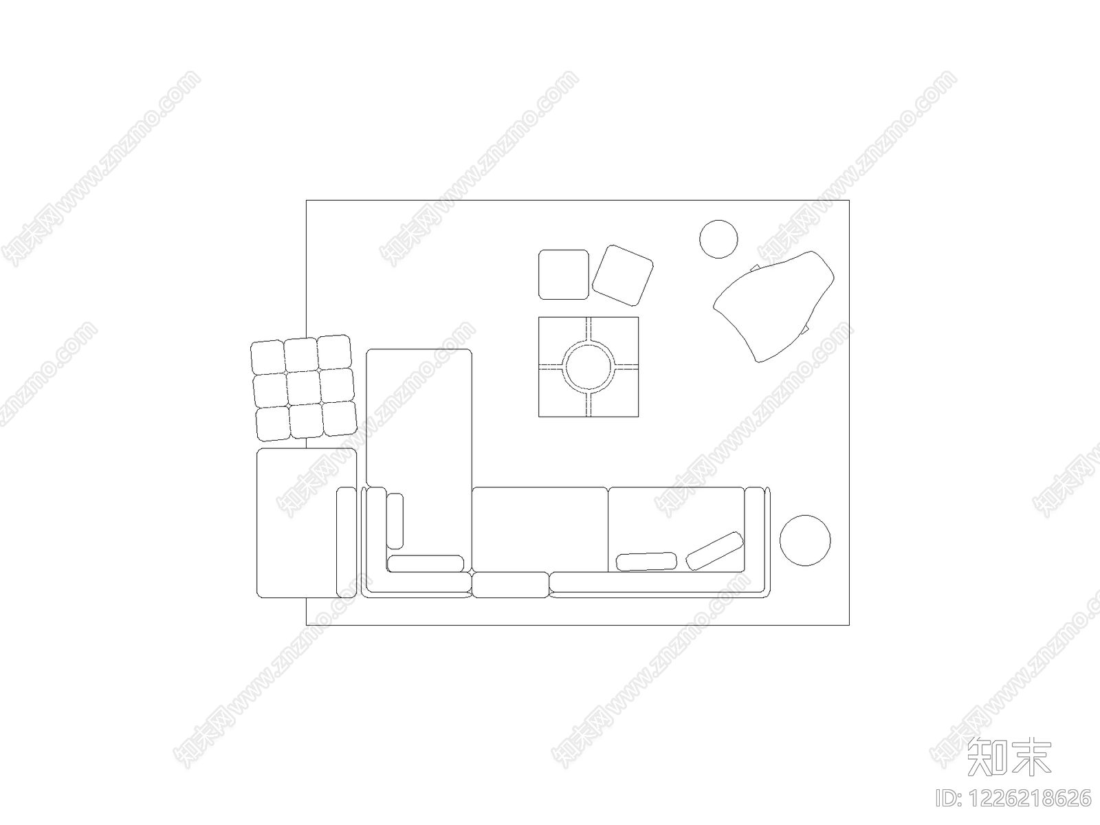 现代,极简家装图库CAD图纸