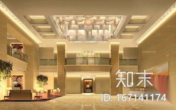 [上海]知名商区写字楼内装竣工图(含效果图)cad施工图下载【ID:167141174】