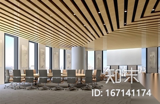 [上海]知名商区写字楼内装竣工图(含效果图)cad施工图下载【ID:167141174】