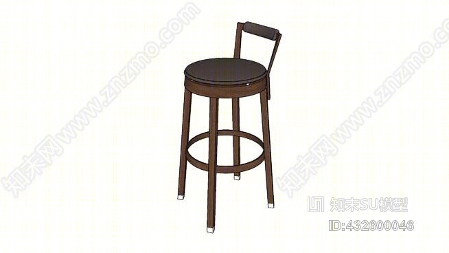 酒吧椅SU模型下载【ID:432600046】