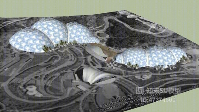 俯瞰图规划SU模型下载【ID:317897112】