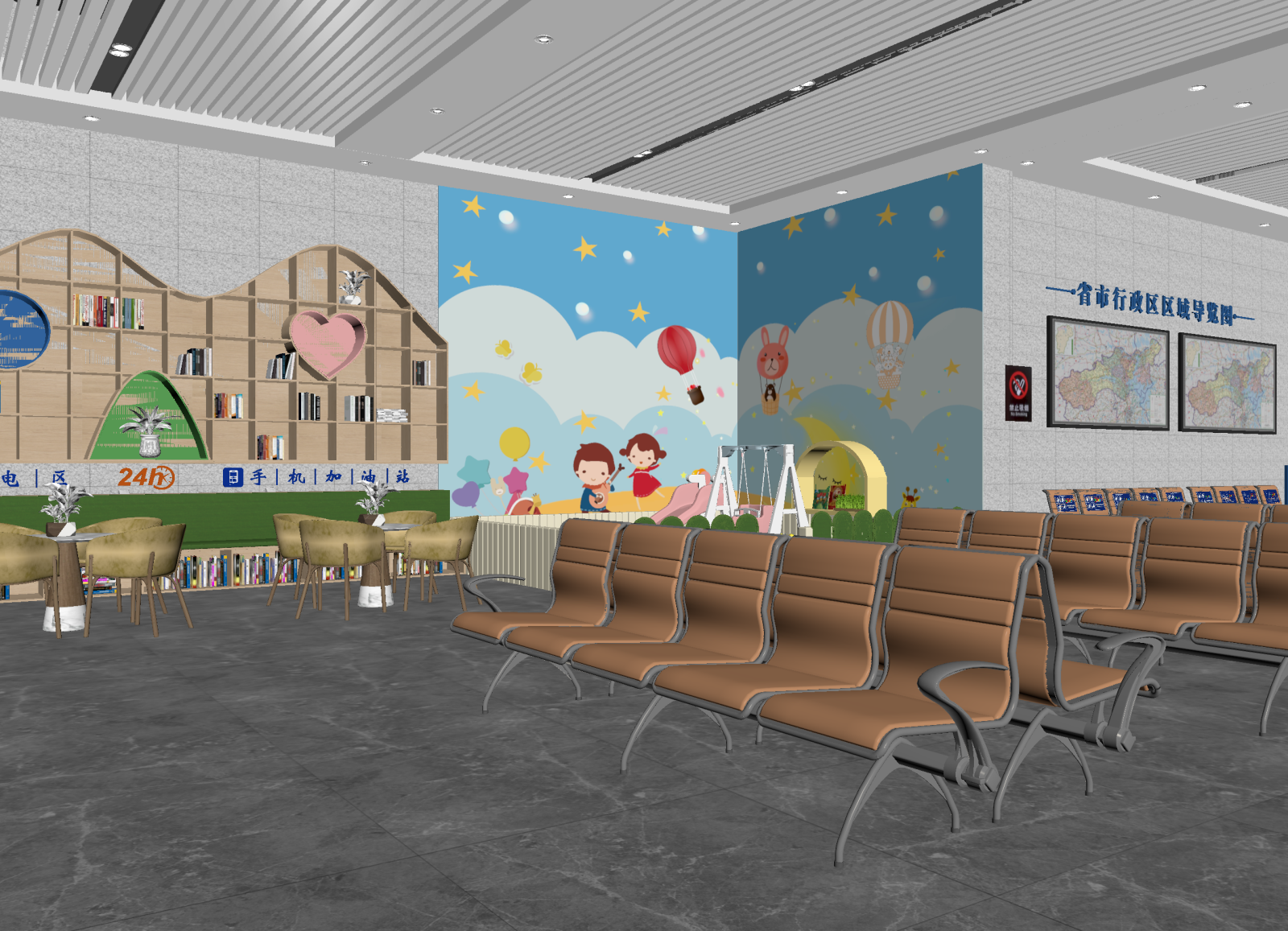 现代大厅3D模型下载【ID:1214653940】