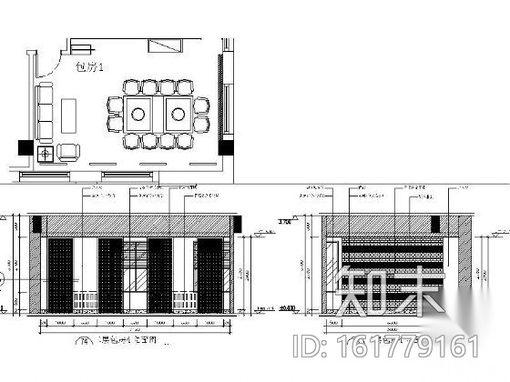 [唐山]某大饭店餐厅装修图cad施工图下载【ID:161779161】