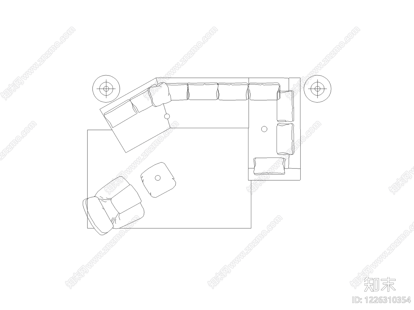家装图块cad施工图下载【ID:1226310354】