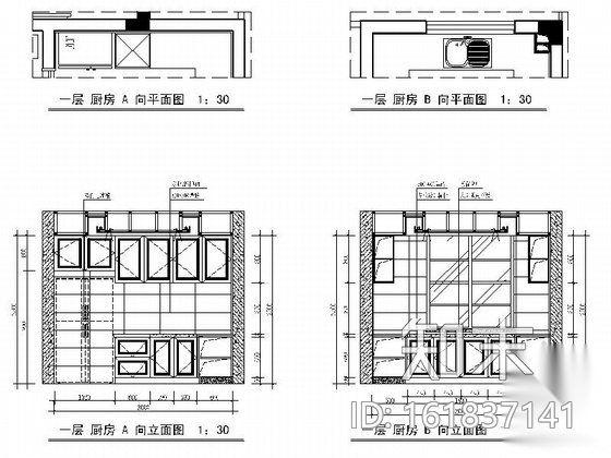 [瑞金]独创别墅群新古典中式三层别墅样板房装修图cad施工图下载【ID:161837141】