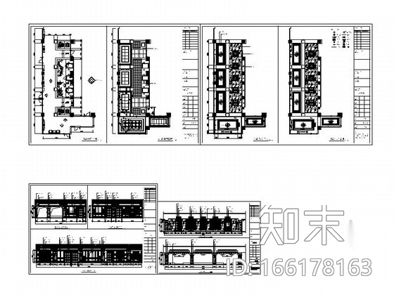 商务会所水景装饰过道室内装修图施工图下载【ID:166178163】
