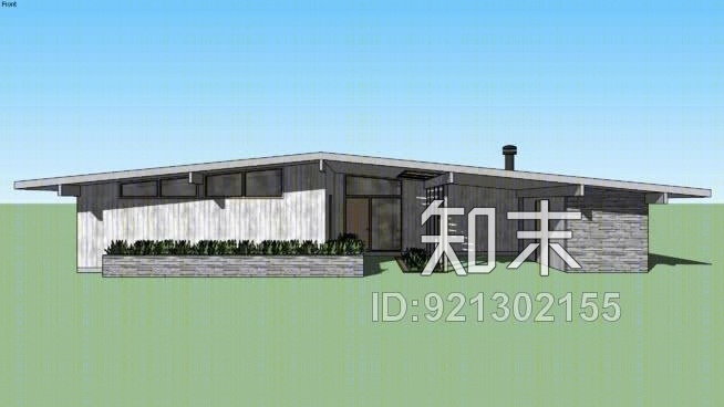 复古住宅SU模型下载【ID:921302155】