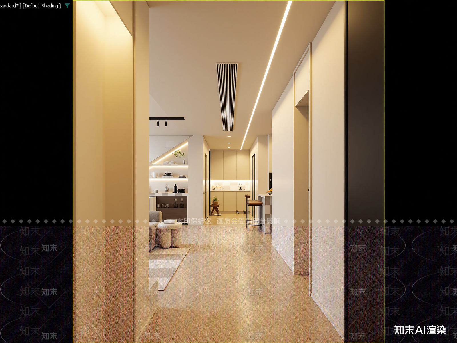 奶油玄关3D模型下载【ID:1214924549】