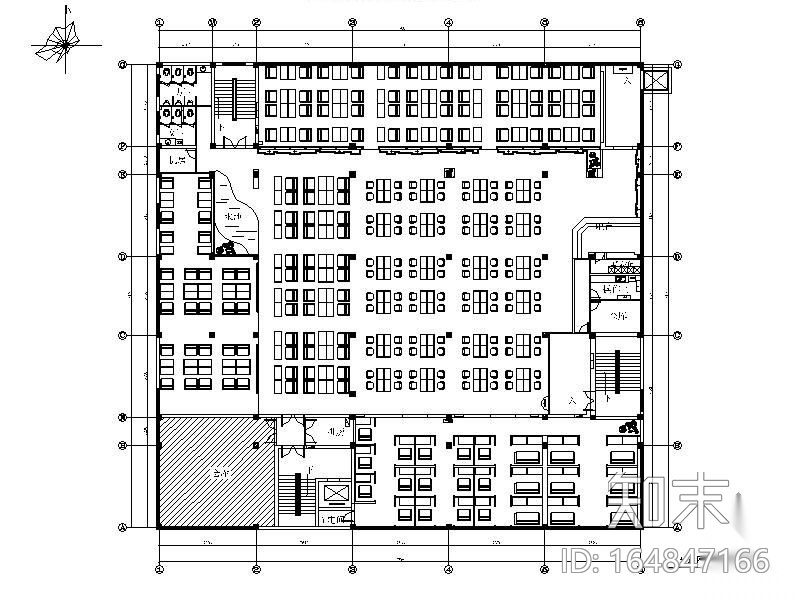 某网吧设计装修图(含实景)cad施工图下载【ID:164847166】