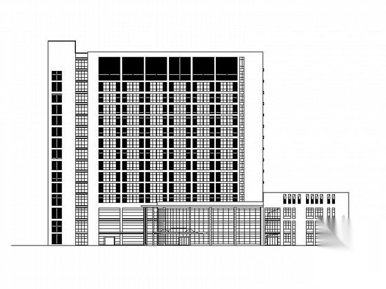 [安徽]高层市级框架结构医疗综合楼建筑施工图（知名设计...cad施工图下载【ID:166209135】